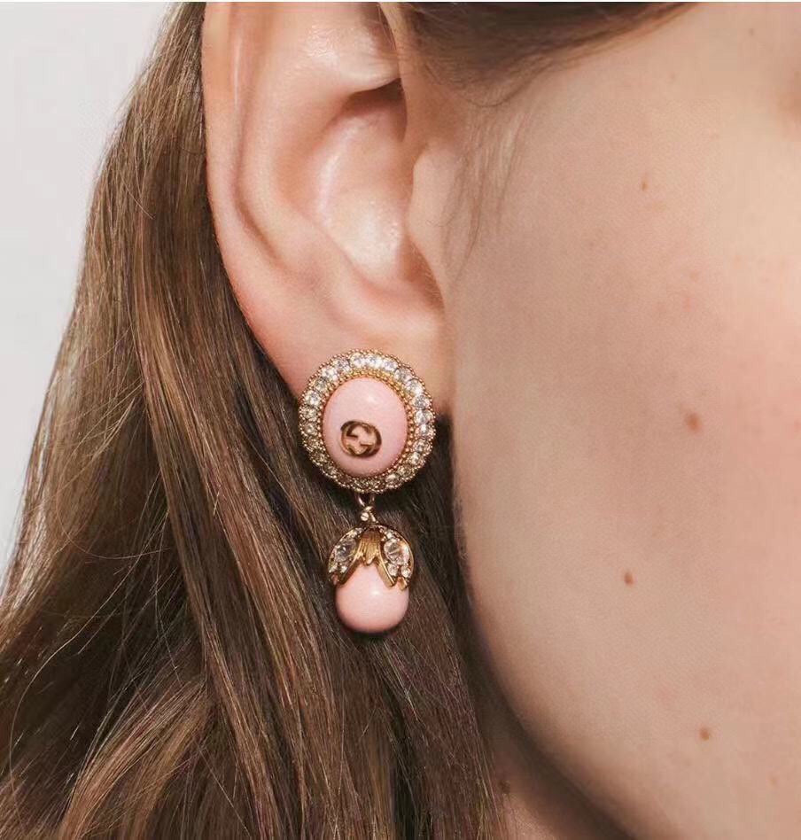 18K Gucci Double Pearl Earrings
