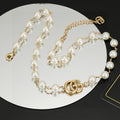 18K Gucci Double Pearl Necklace