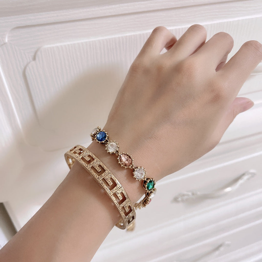 18K Gucci Double Cube Bracelet