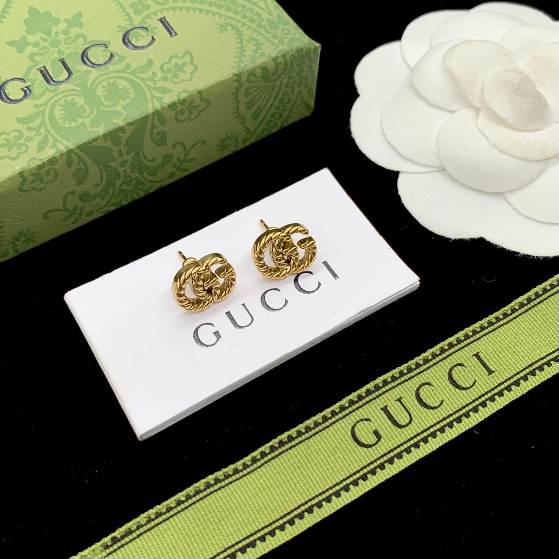 18K Gucci Double Earrings