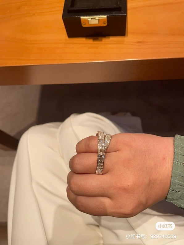 18K Hermes Kelly Gavroche Double Ring