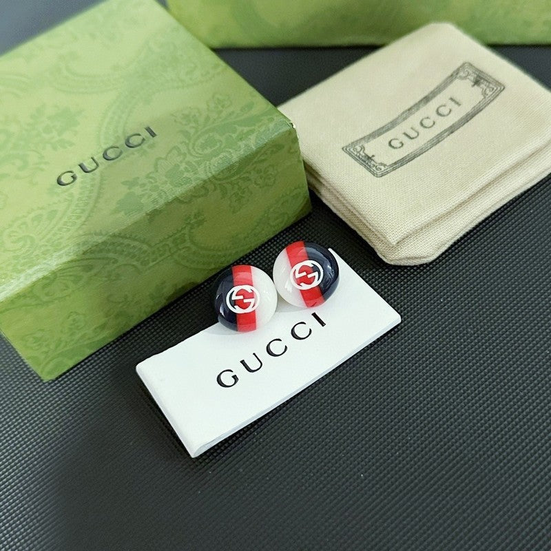 18K Gucci Double Color Earrings