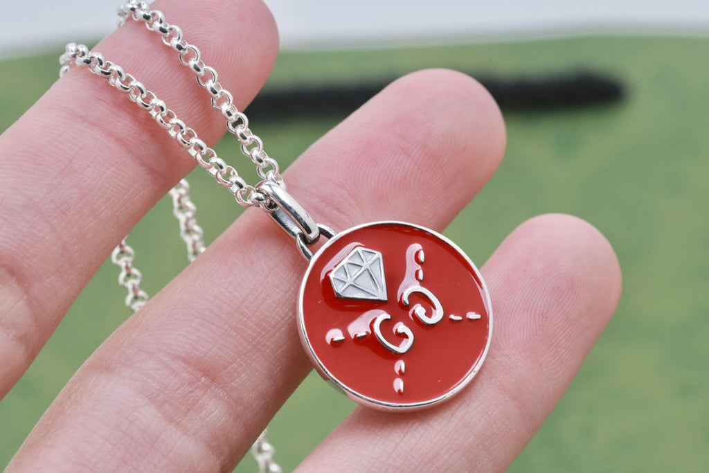 18K Gucci Double Ghost Red Necklace