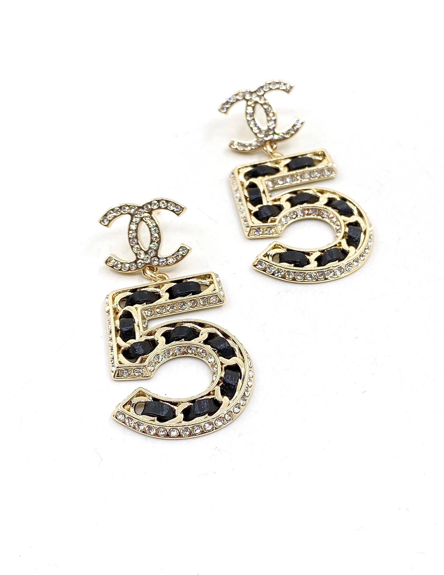 18K Chanel No. 5 Perfume Earrings