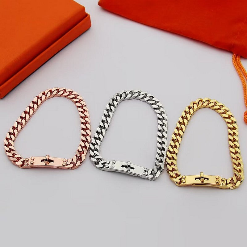 18K Hermes Kelly Chain Bracelet