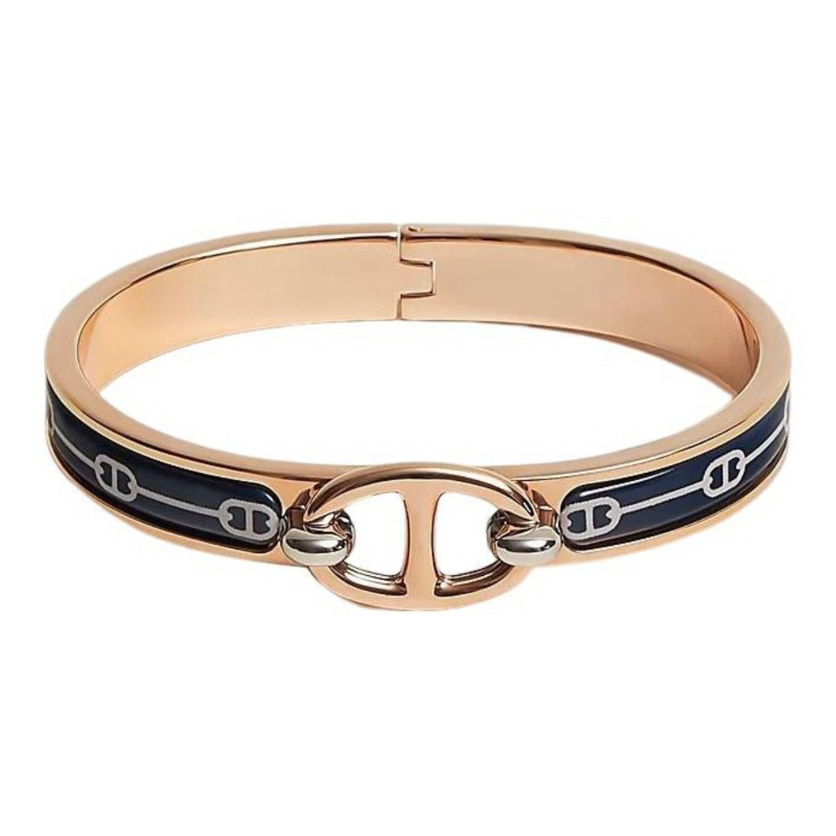18K Hermes Mini Clic Cha?ne D'ancre Bracelet