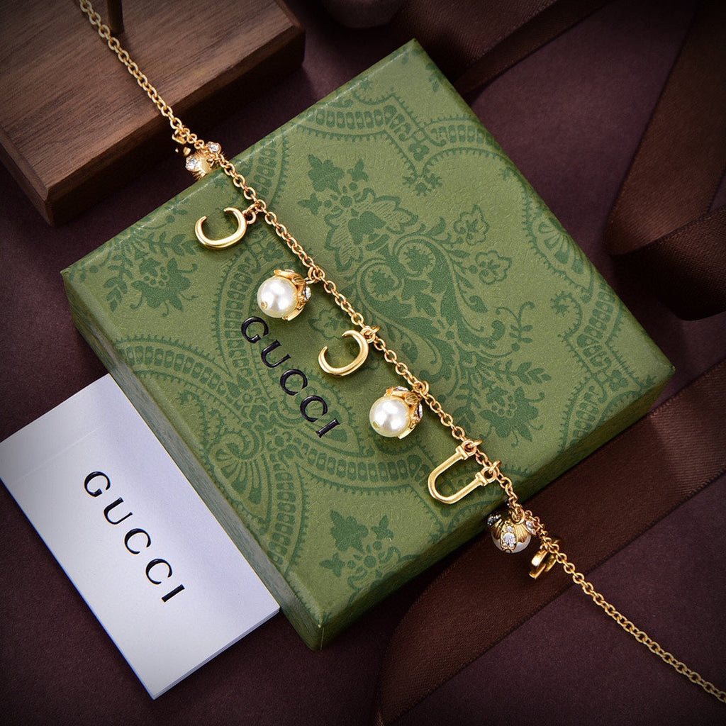 18K Gucci Double Fashion Show Chain Necklace
