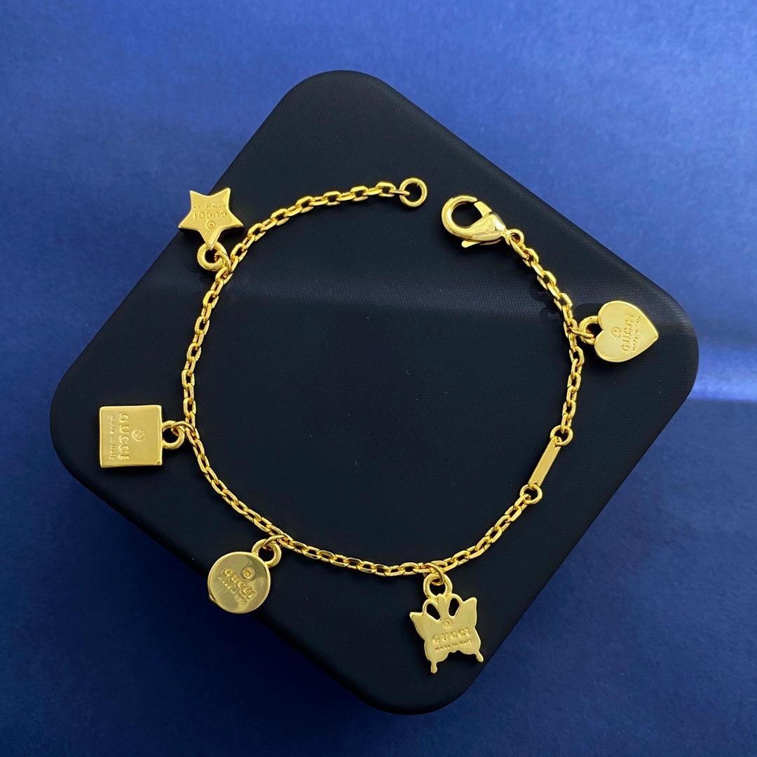 18K Gucci Double Letter Bracelet