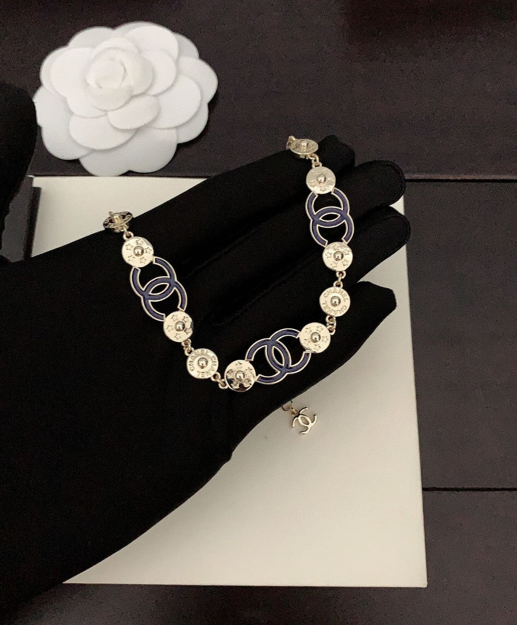 18K Chanel Blue Choker Necklace