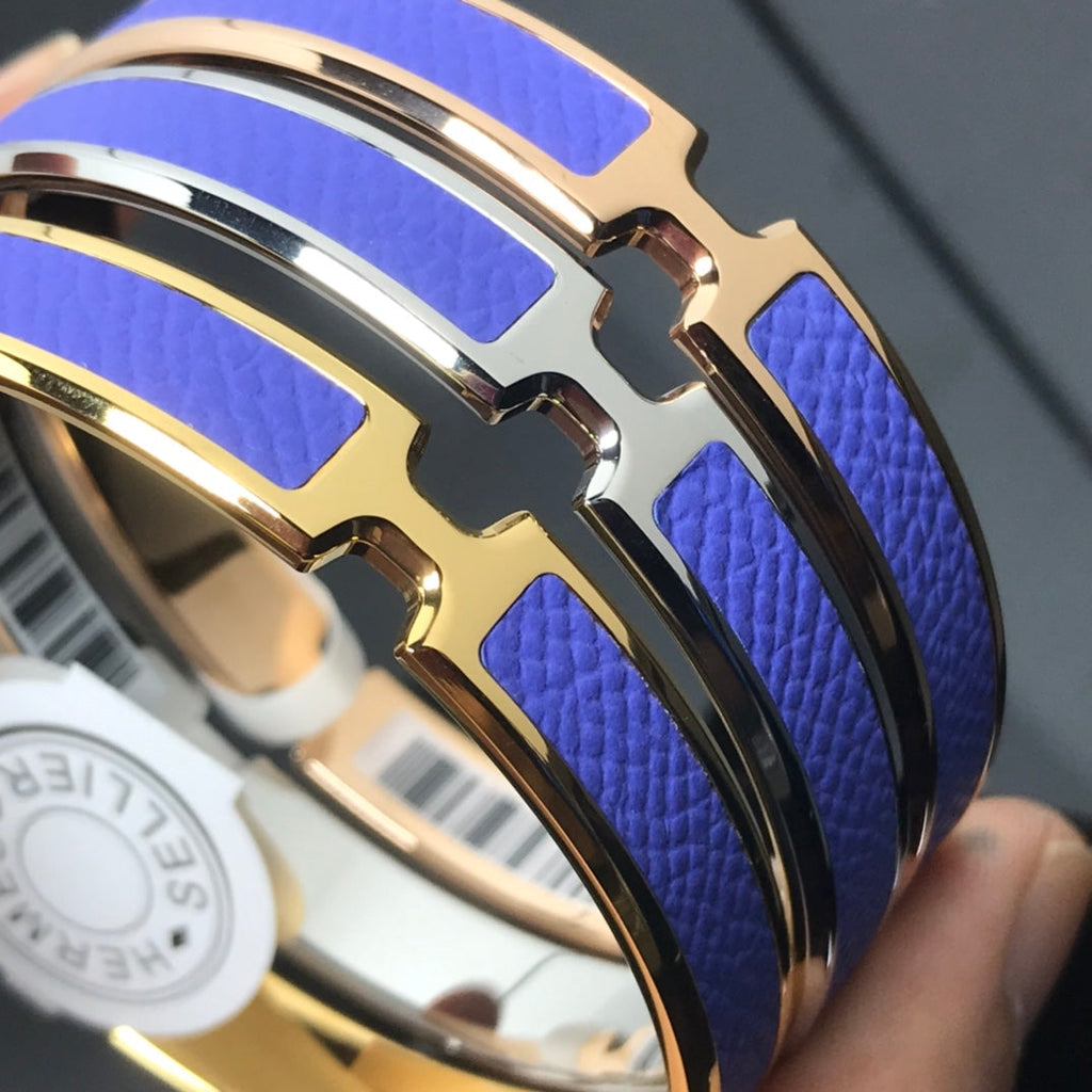 18K Hermes Olympe Light Purple Bracelet