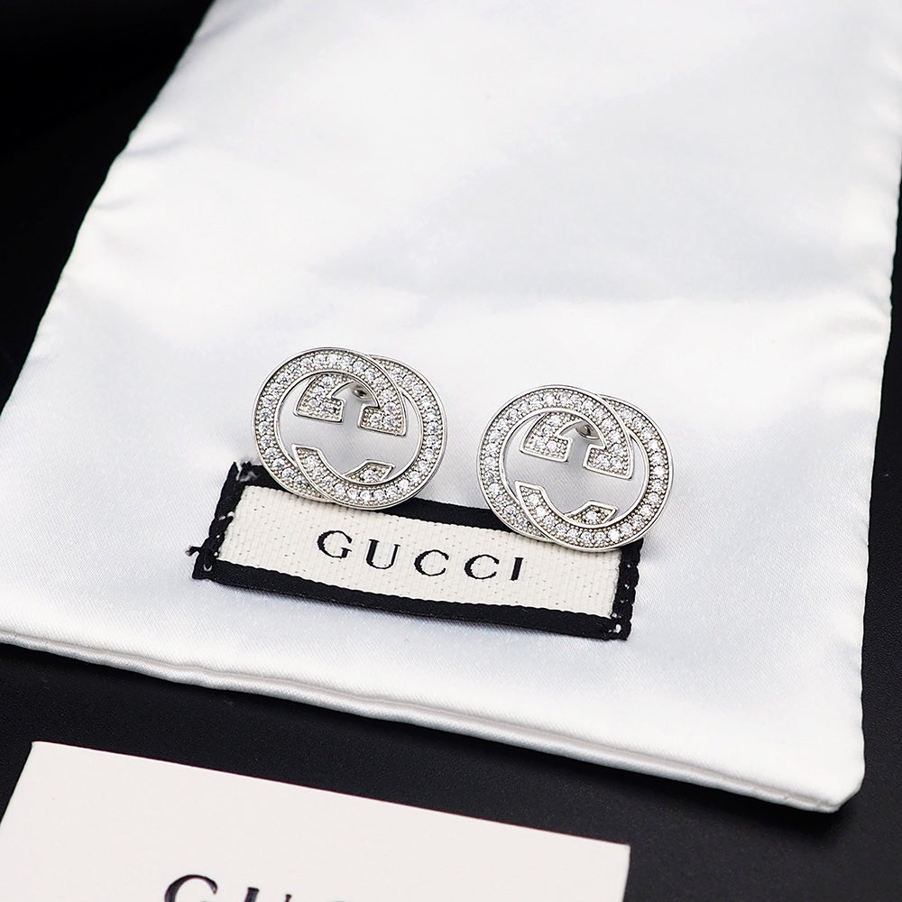 18K Gucci Double Diamonds Earrings
