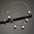 18K Gucci Double Pearl Necklace