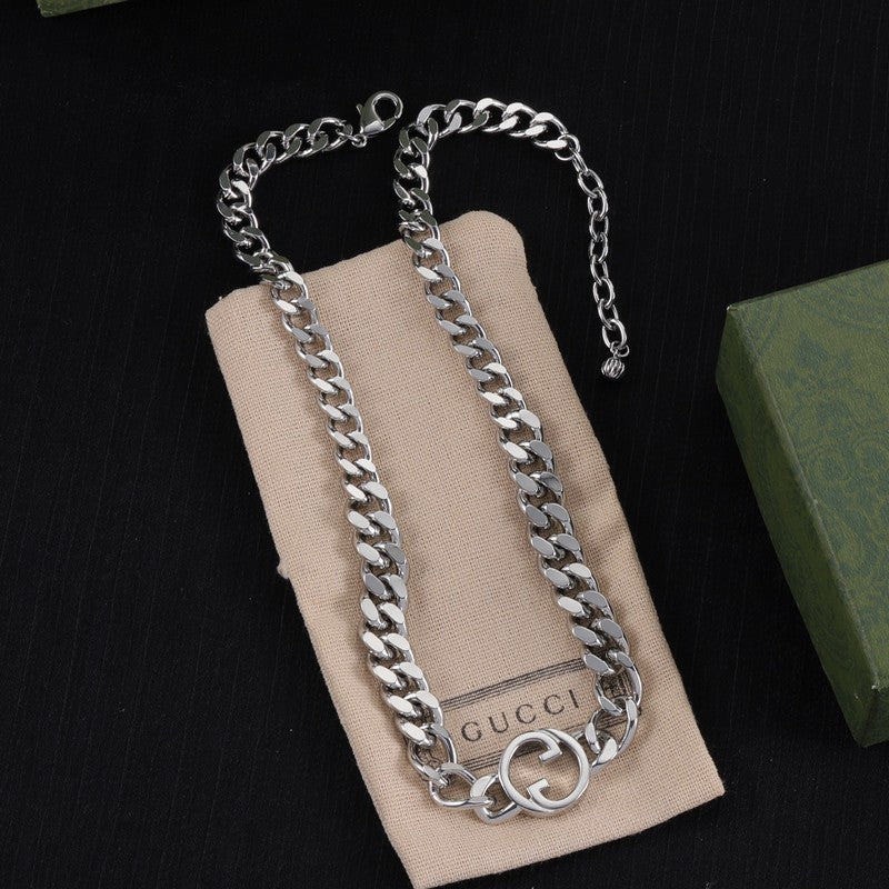 18K Gucci Double Chain Necklace