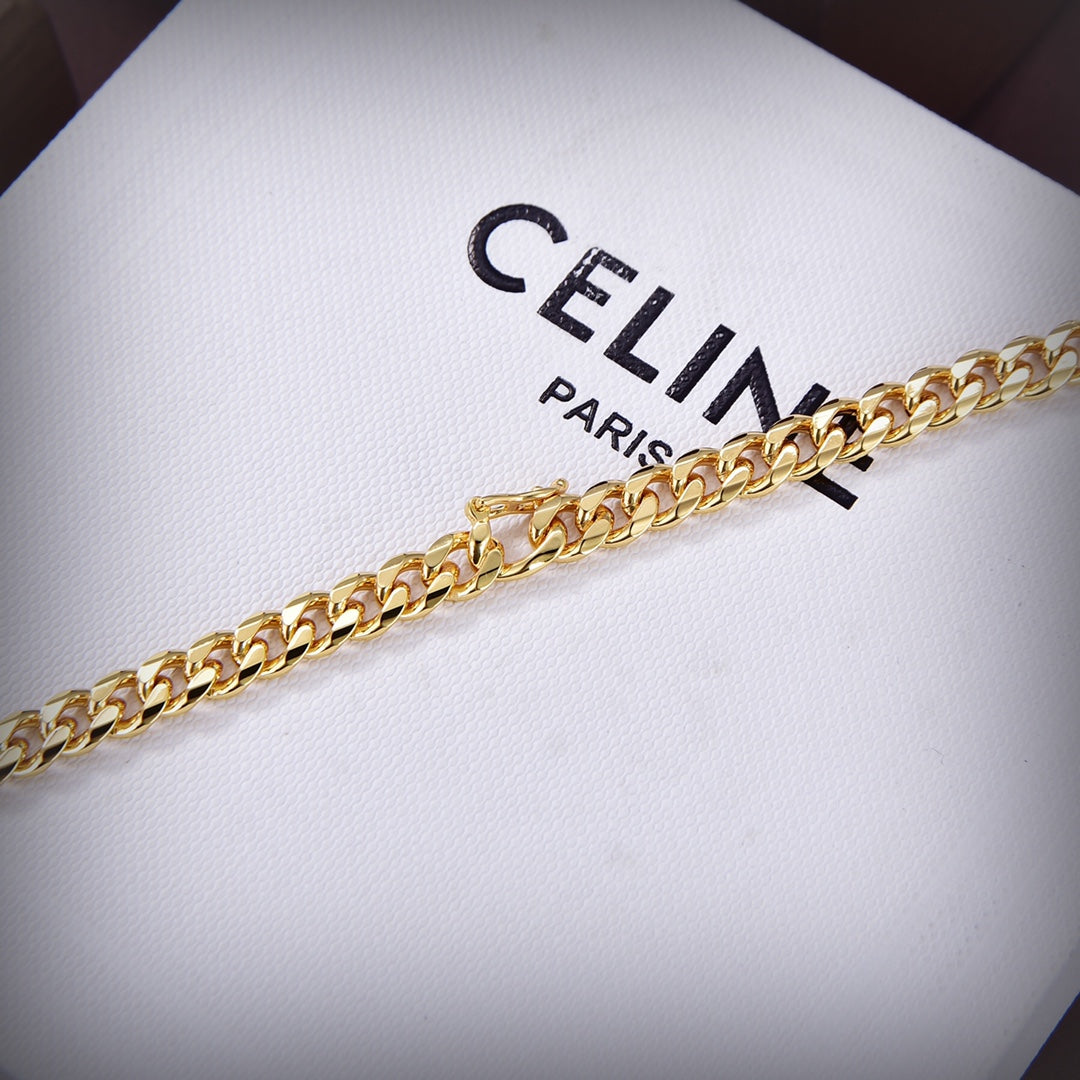 18K Celine Dior Small Gourmette Necklace