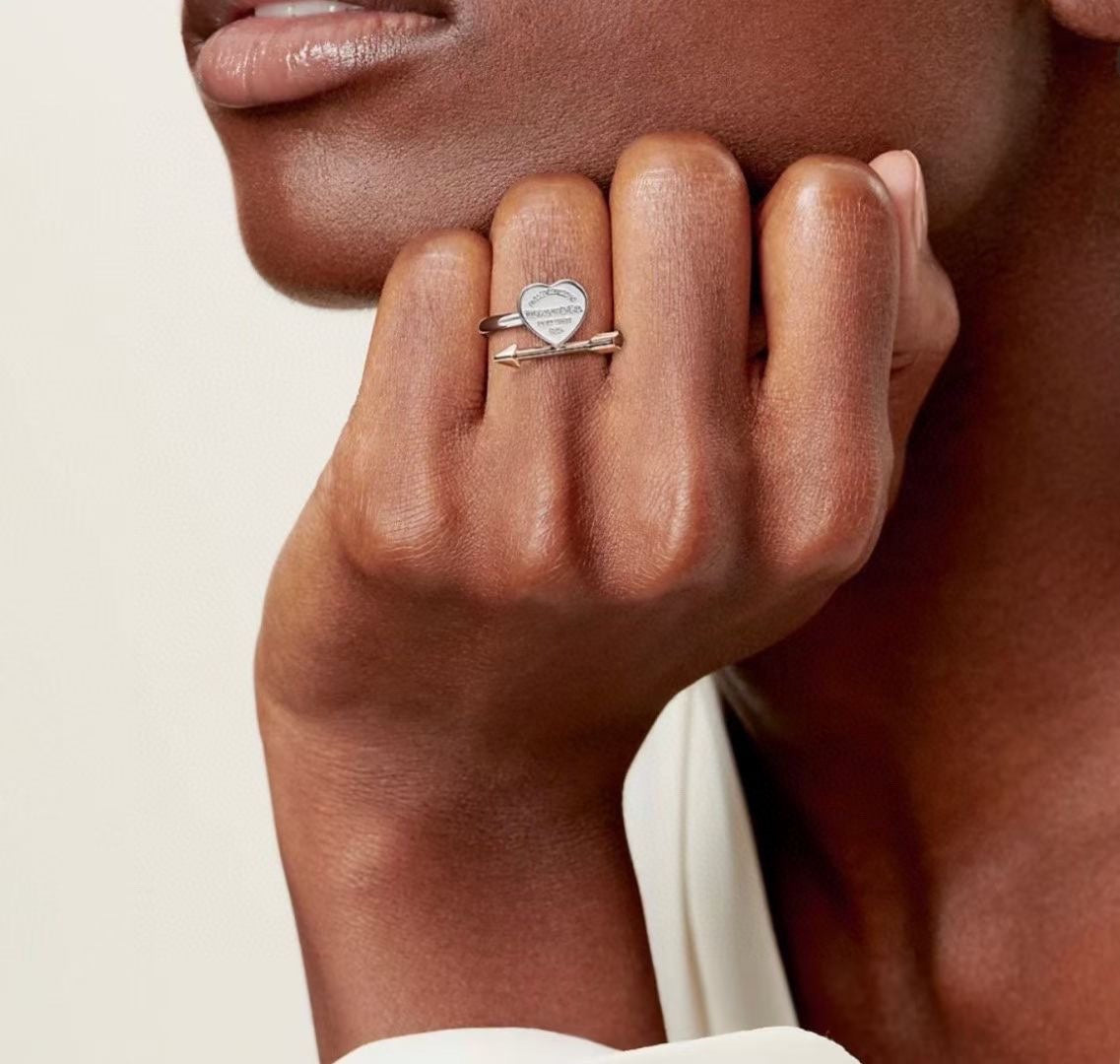 18K Tiffany Return to Lovestruck Heart Tag Ring