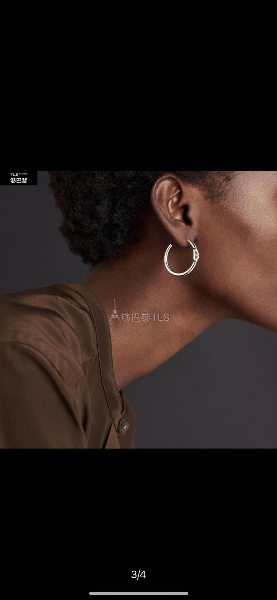 18K Hermes Chaine D'Ancre Earrings