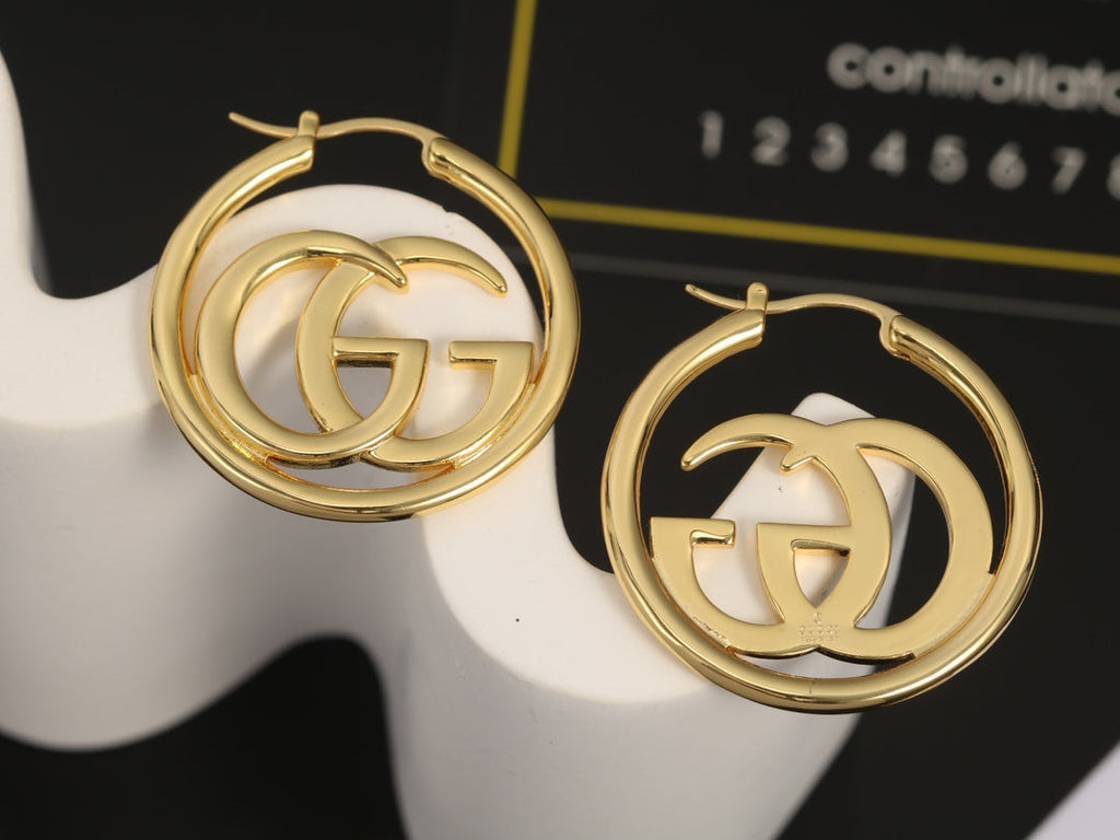 18K Gucci Double Earrings