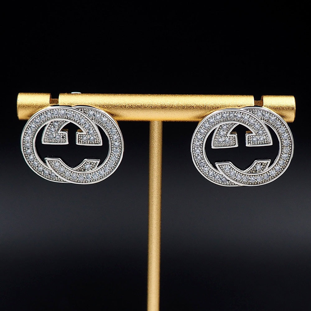 18K Gucci Double Diamonds Earrings