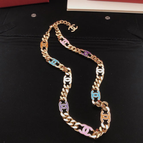 18K Chanel Color Chain Necklace