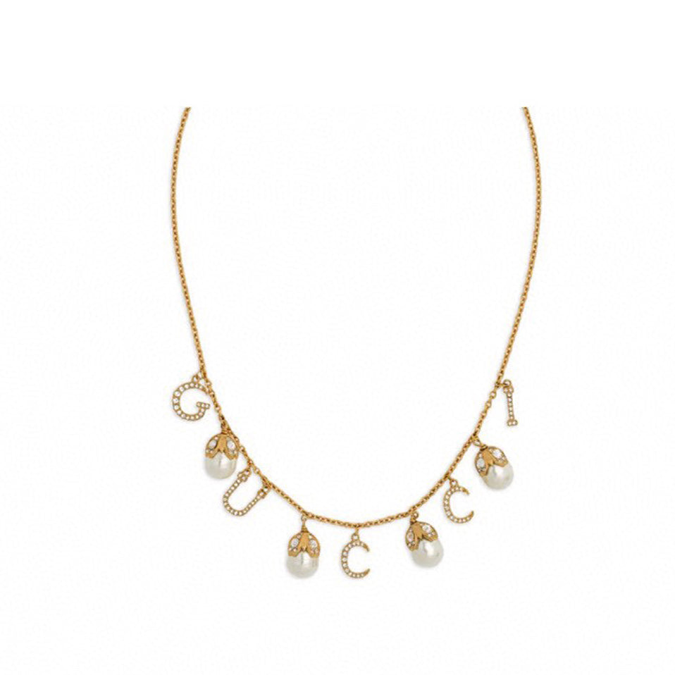 18K Gucci Double Fashion Show Chain Necklace
