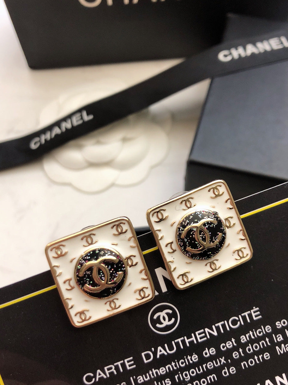 18K Chanel Vintage Earrings