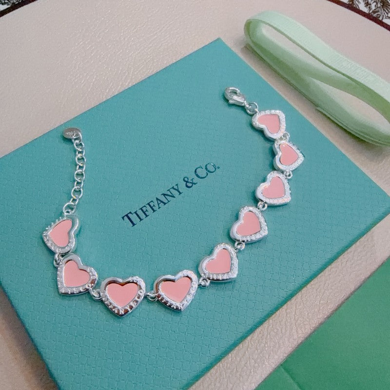 18K Tiffany Return to Blue Heart Tag Bracelet