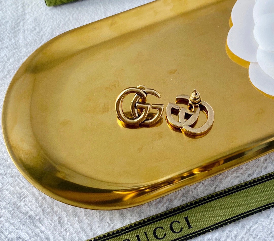 18K Gucci Double Earrings