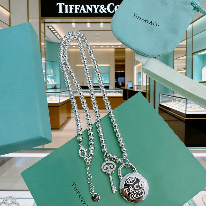 18K Tiffany Return to 1837 Lock Necklace