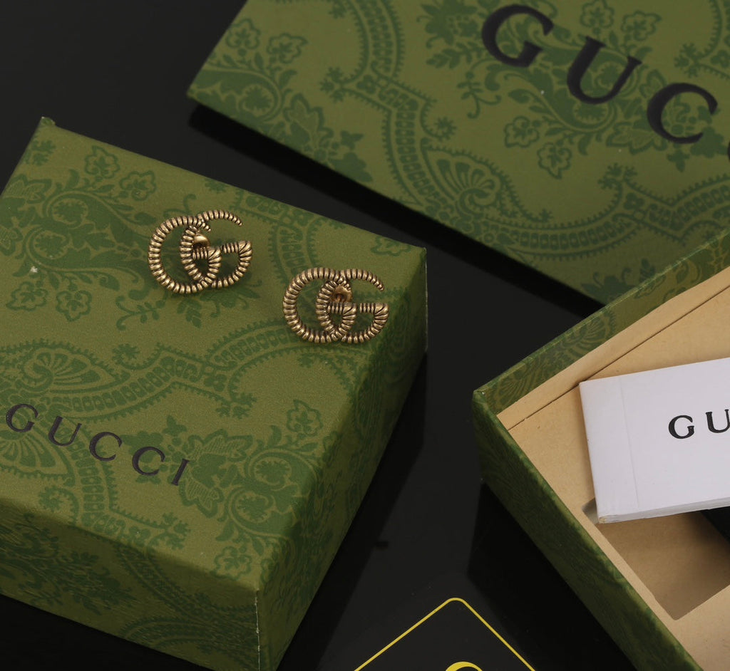 18K Gucci Double Earrings