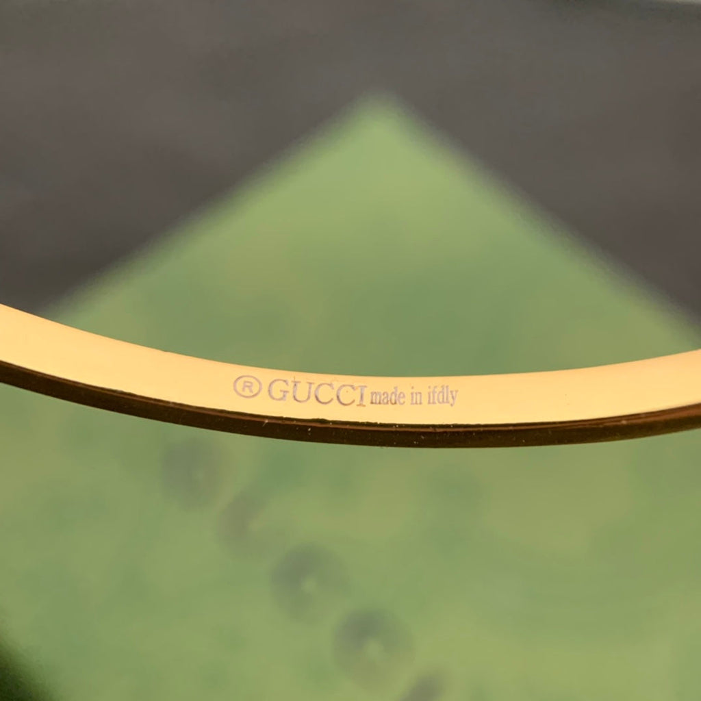 18K Gucci Double Running Diamond Cuff Bracelet