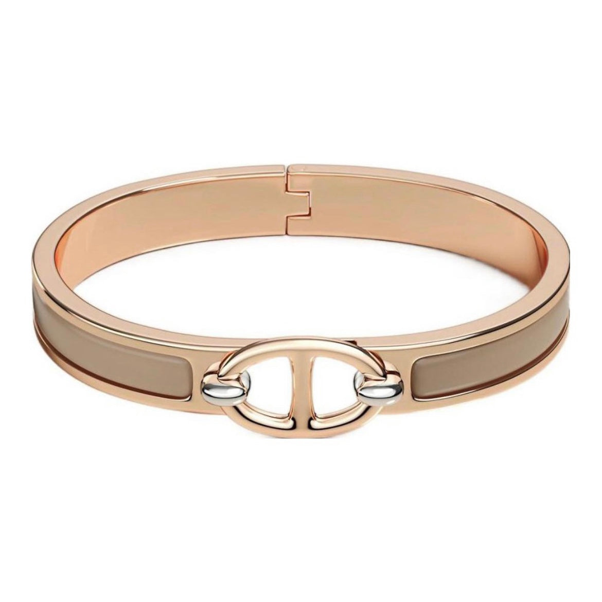18K Hermes Mini Clic Chaine D'ancre Bracelet