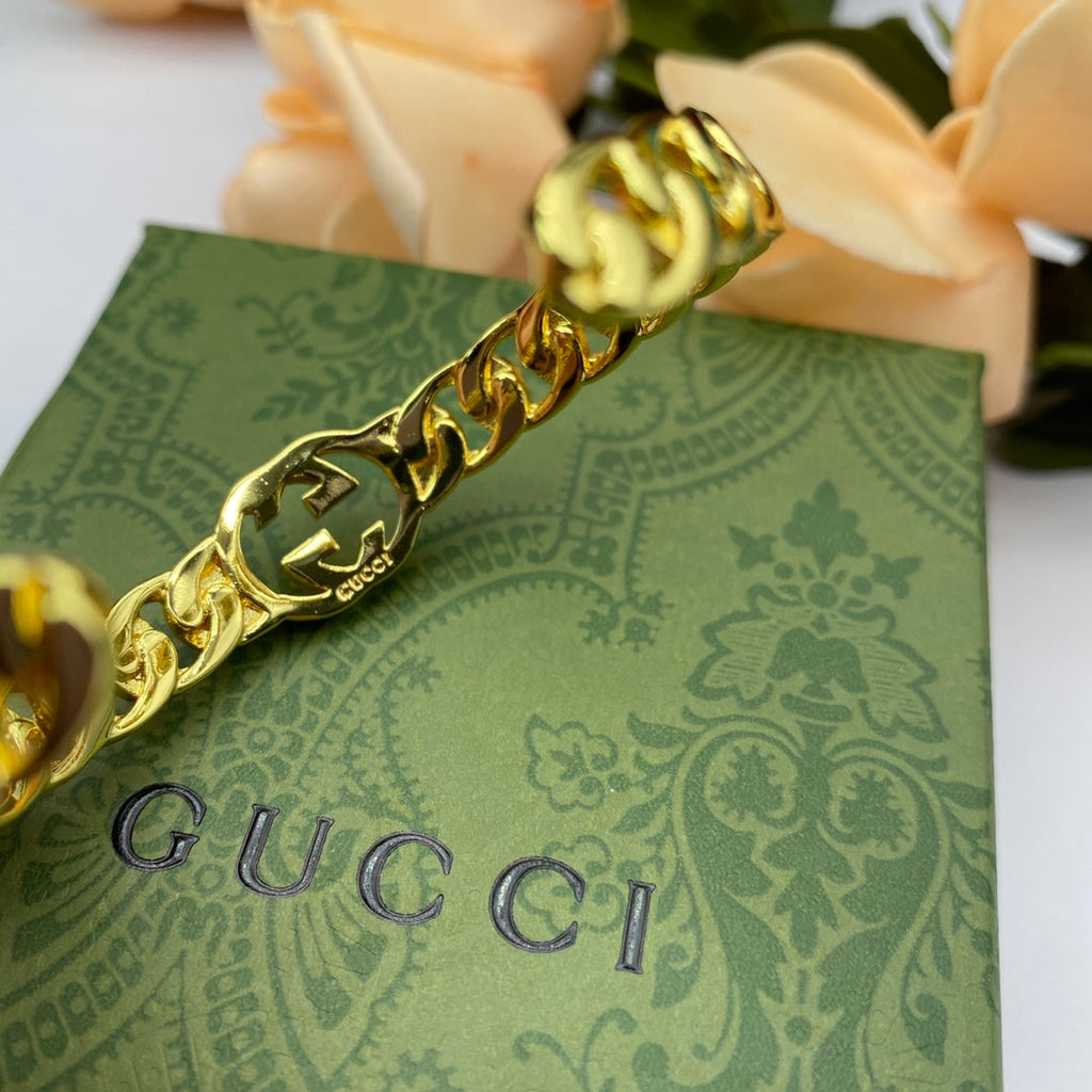 18K Gucci Double Chain Bracelet