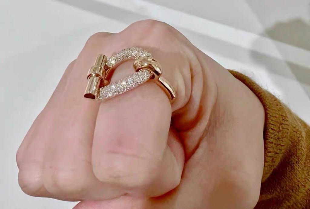 18K Hermes Adage Ring