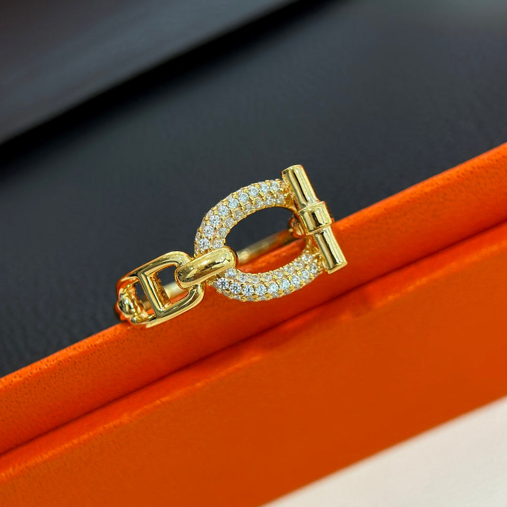 18K Hermes Adage Ring