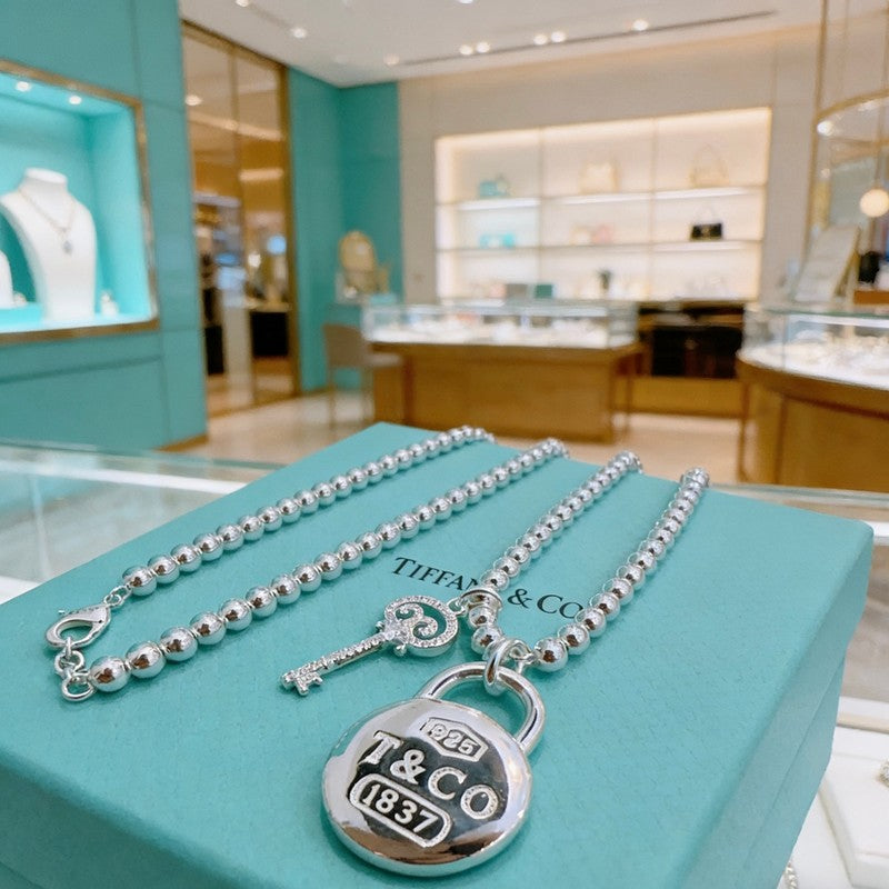 18K Tiffany Return to 1837 Lock Necklace