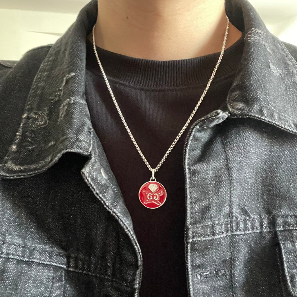 18K Gucci Double Ghost Red Necklace