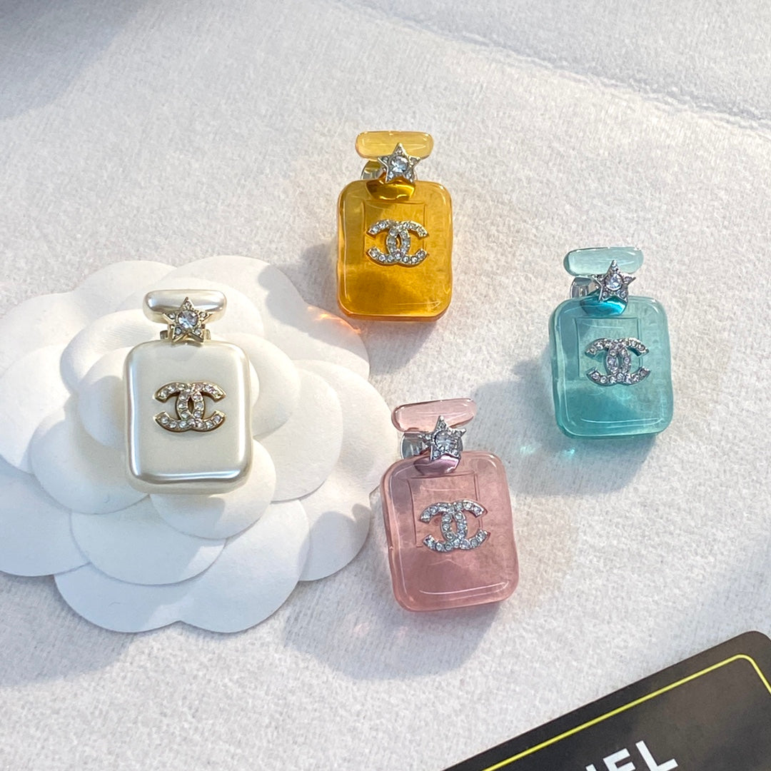 18K Chanel Perfume Color Bottle Brooch