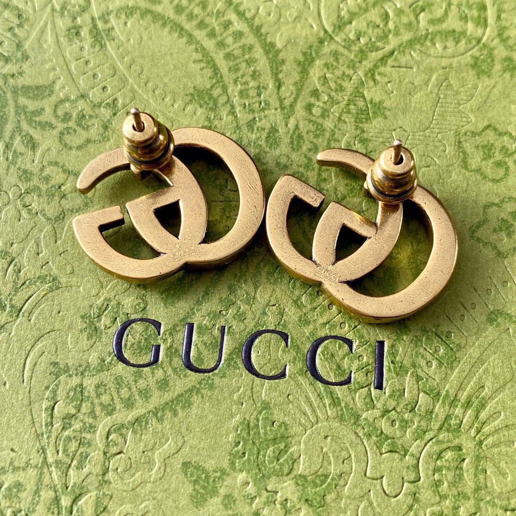 18K Gucci Double Earrings