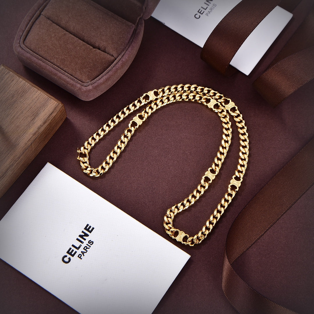 18K Celine Dior Small Gourmette Necklace