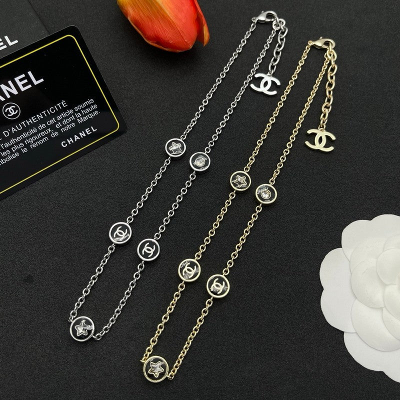 18K Chanel Star Gold Necklace