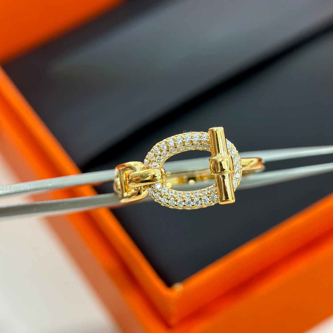 18K Hermes Adage Ring