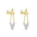 18K Louis Vuitton Volt Upside Down Earrings