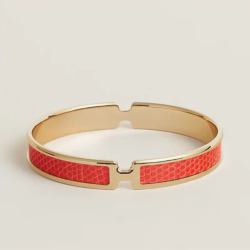 18K Hermes Olympe Orange Bracelet