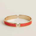 18K Hermes Olympe Orange Bracelet